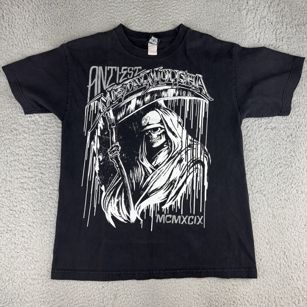 Metal Mulisha Grim Reaper Shirt Vintage Y2k‎ Men's Size Small Skull Skate